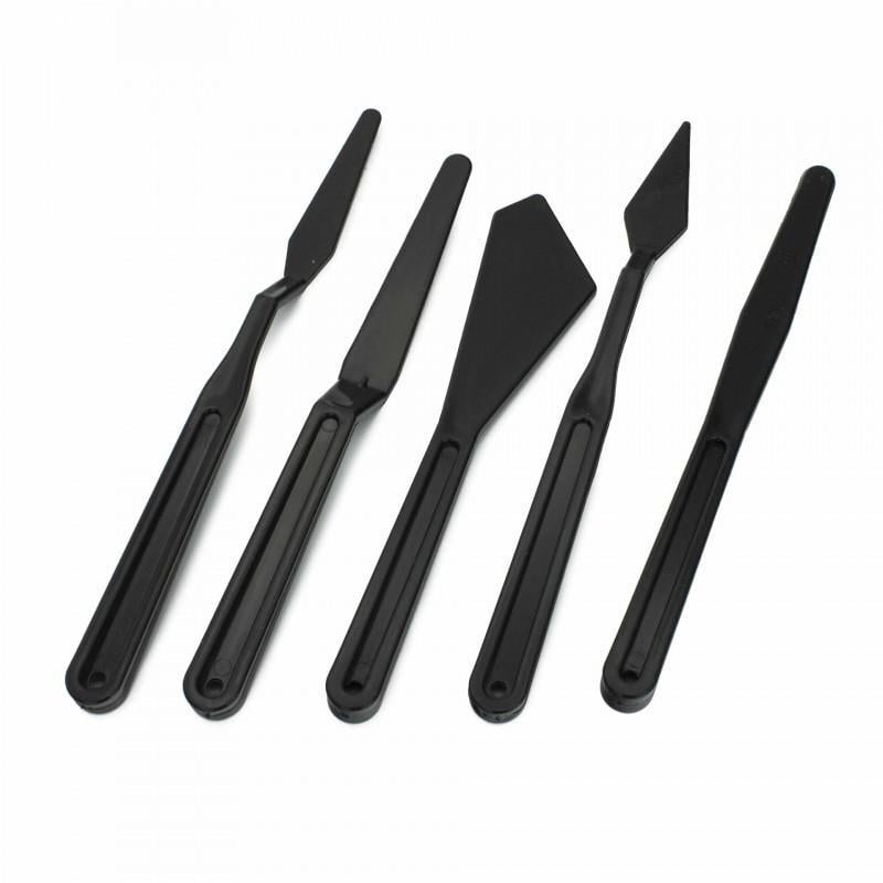 RİCHRich Siyah Plastik Spatula 5 li Set (11247)