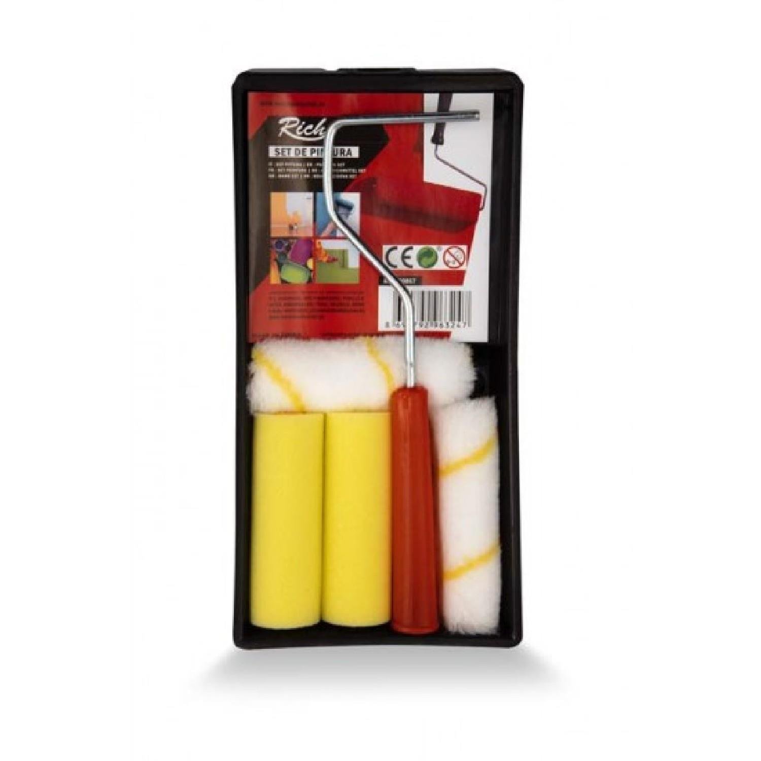 RİCHRich Tavalı Sünger Ve Kadife Rulo Fırça Takımı (30867)