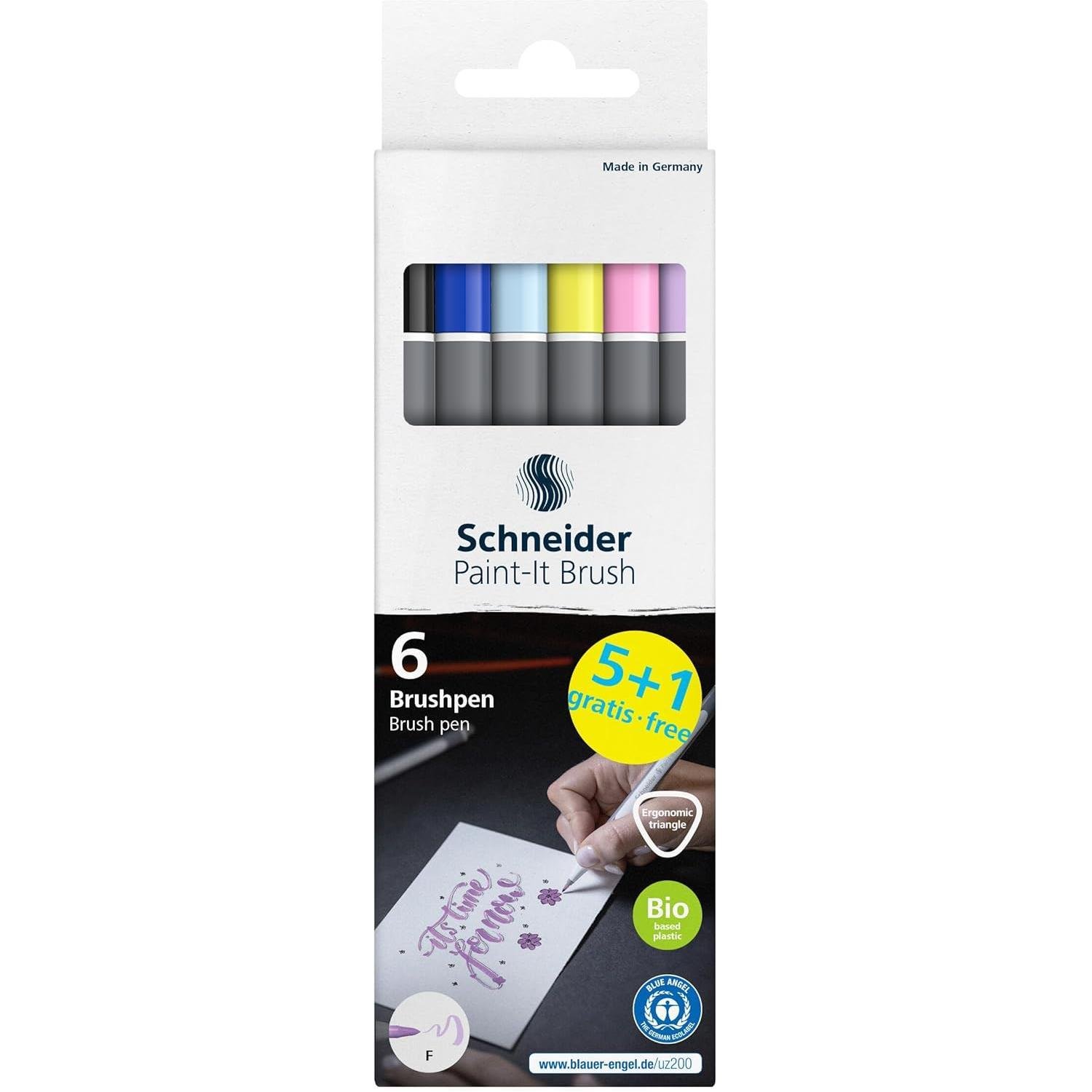 SchneiderSchneider Paint-It 070 Brush Pen Klasik 6 Renk (ML07010502)