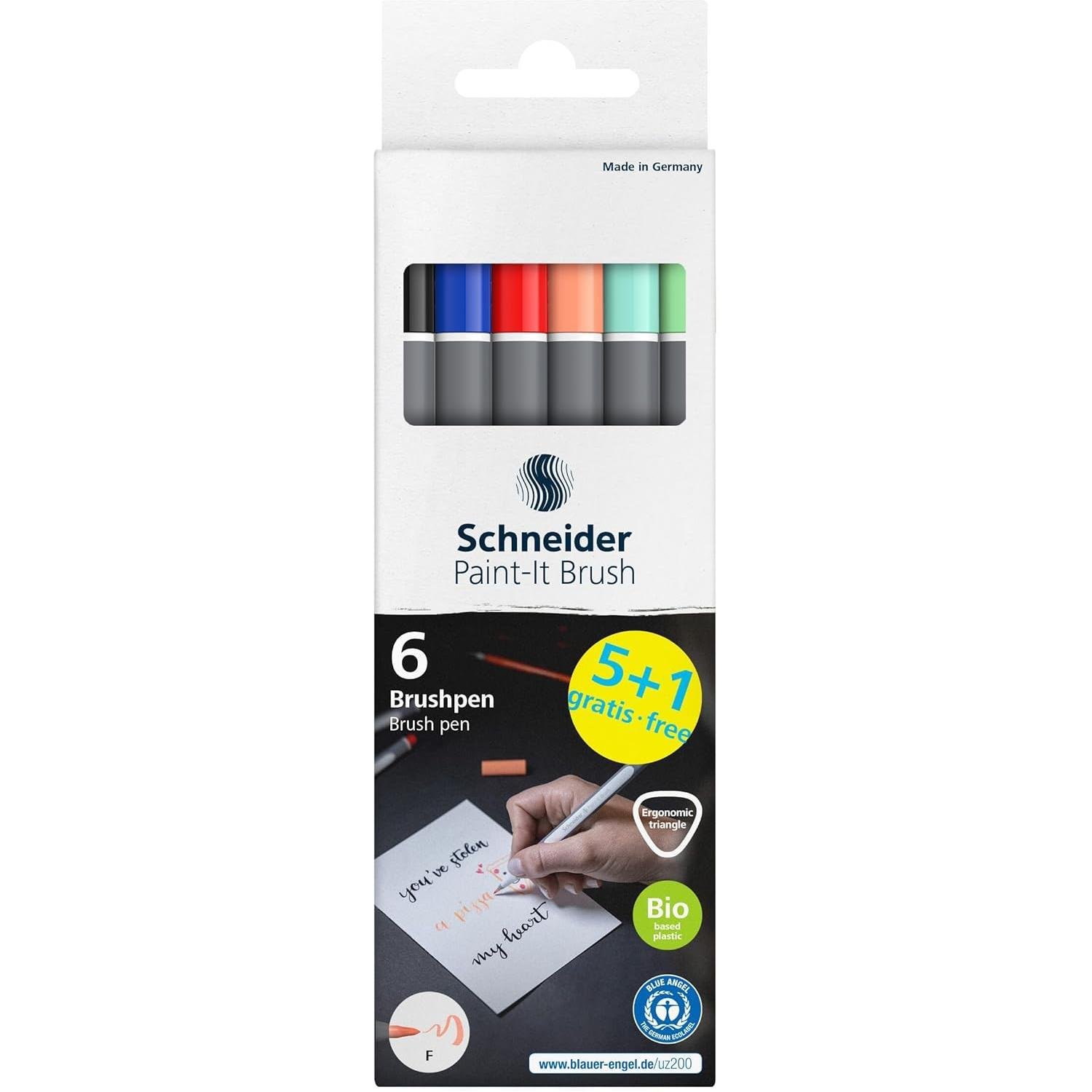 SchneiderSchneider Paint-It 070 Brush Pen Pastel 6 Renk (ML07010503)