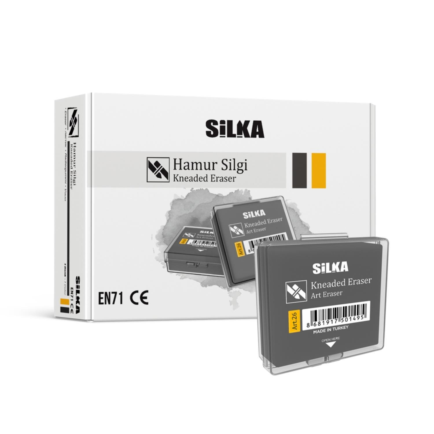 SİLKASilka Hamur Silgi Gri ART-26 (12 Adet)