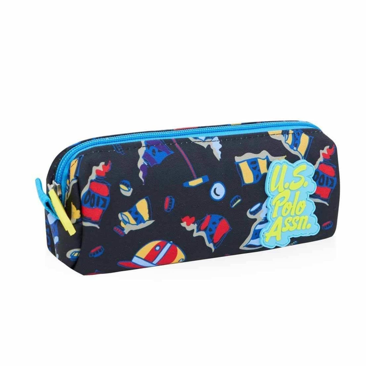 U.S. Polo Assn.U.S. Polo Assn. Tek Bölmeli Kalemlik Siyah Desenli PLKLK22060