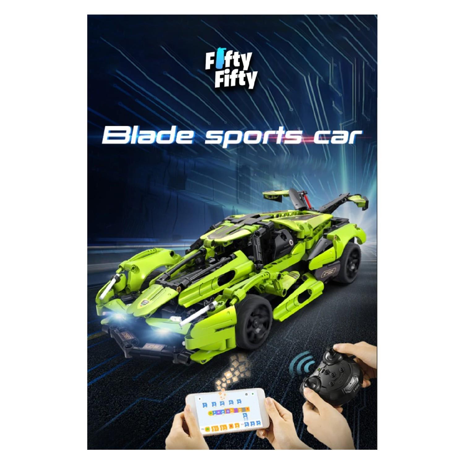 Vagonlif Cada Spor Yeşil Blade Yarış Arabası Block Lego Yapı