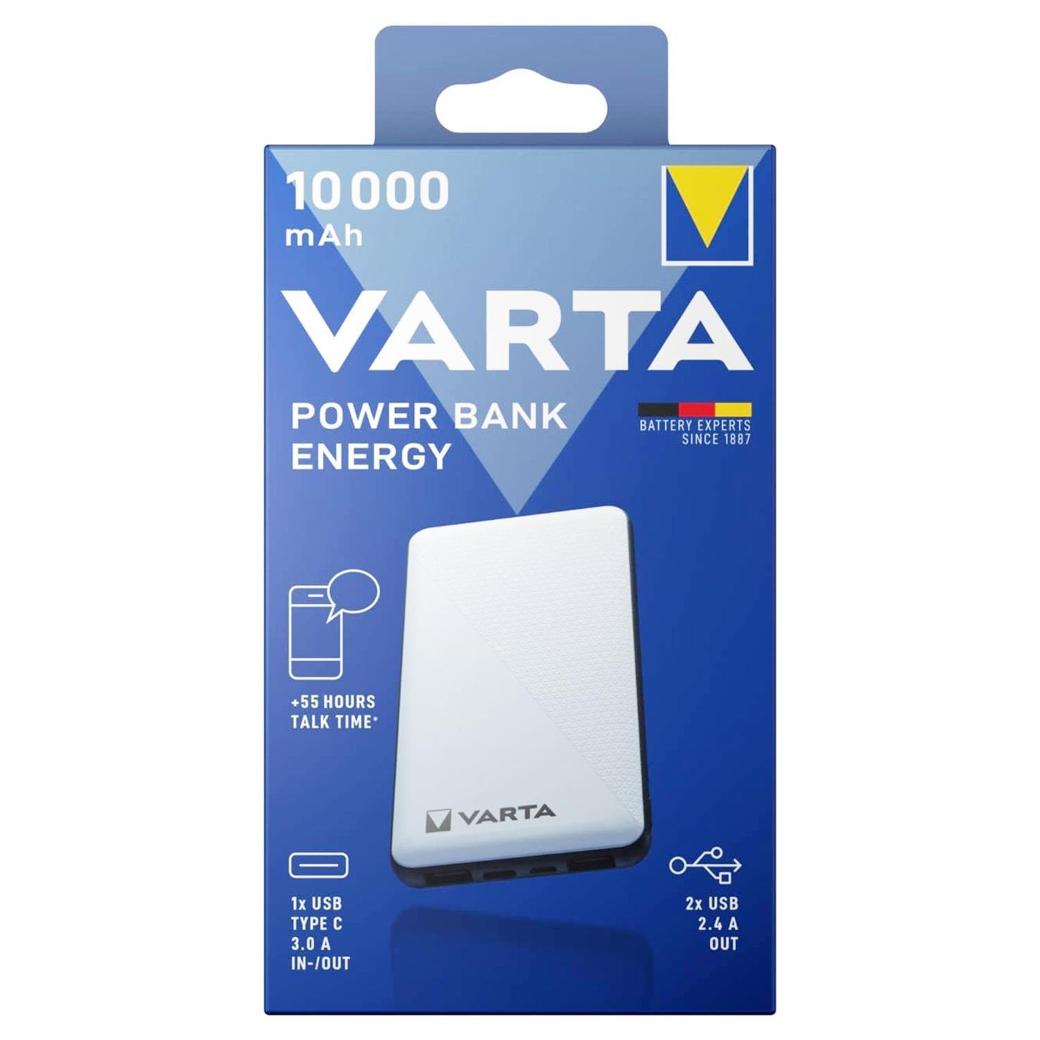 VartaVarta Power Bank Energy 10000 mAh Taşınabilir Şarj Cihazı