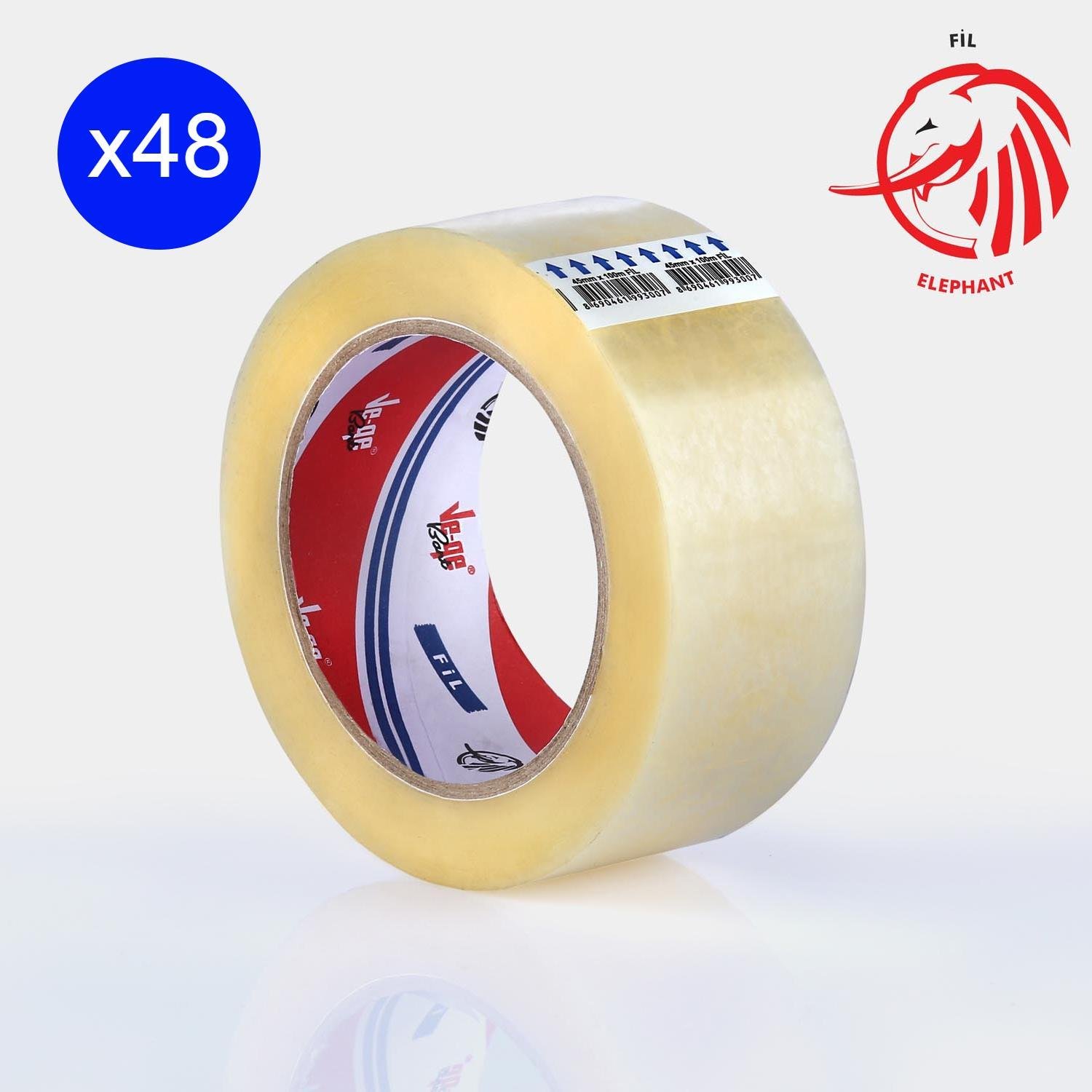 VE-GEVege Fil Koli Bandı 45x100 Mm Şeffaf 48 Li