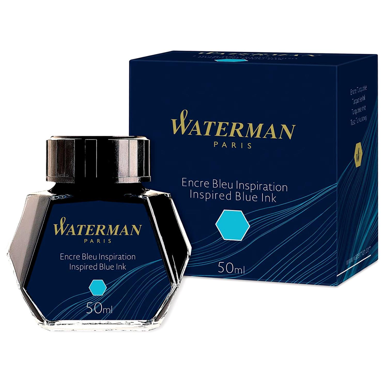 WatermanWaterman Dolma Kalem Mürekkebi Cam Şişede 50 ml Deniz Mavi S0110810