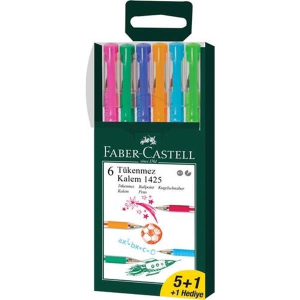 Faber Castell 1425 Tükenmez Kalem 6 RenkTükenmez KalemFaber Castell
