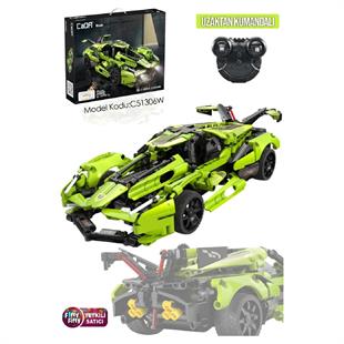 Vagonlif Cada Spor Yeşil Blade Yarış Arabası Block Lego Yapı