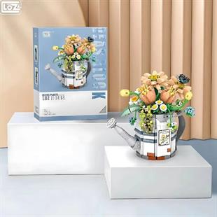 Vagonlife Loz Mini Sulama Kovası Saksıları ve Çiçekler Lego Block