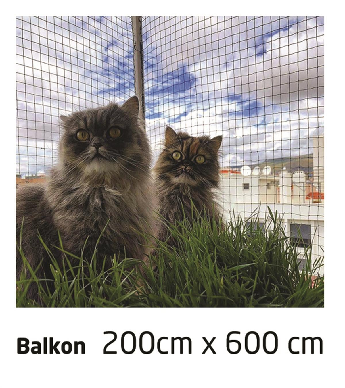 Winblock Pets Balkonlar için Kedi Güvenlik Ağı 200cm x 600cm
