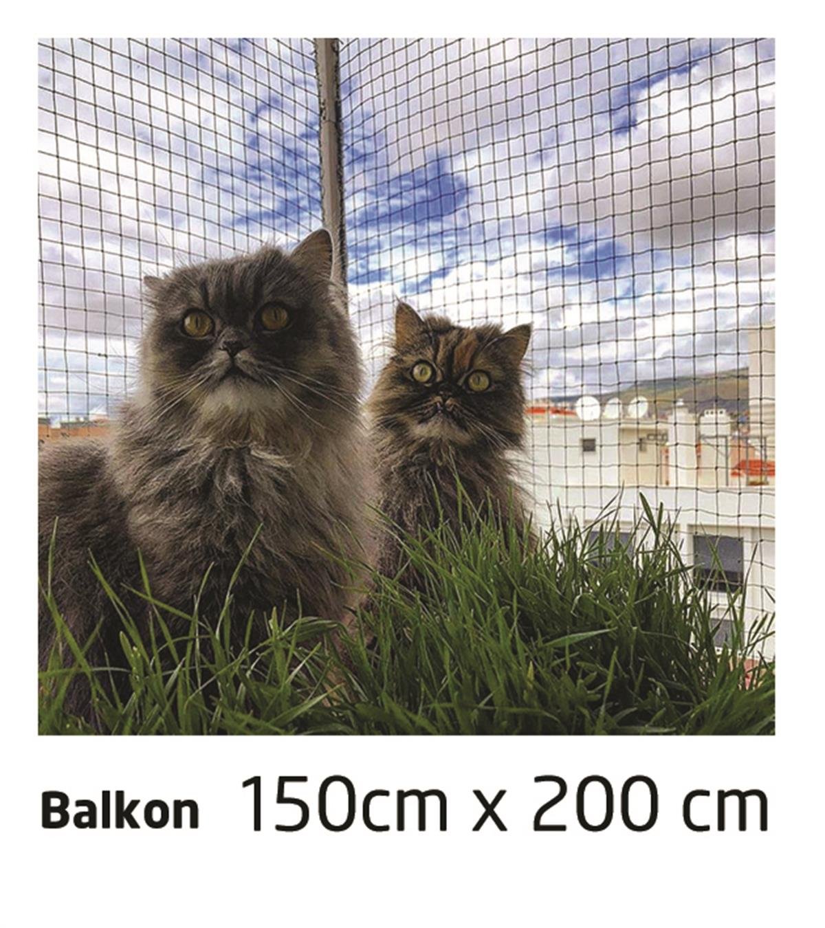 Winblock Pets Balkonlar için Kedi Güvenlik Ağı 150cm x 200cm