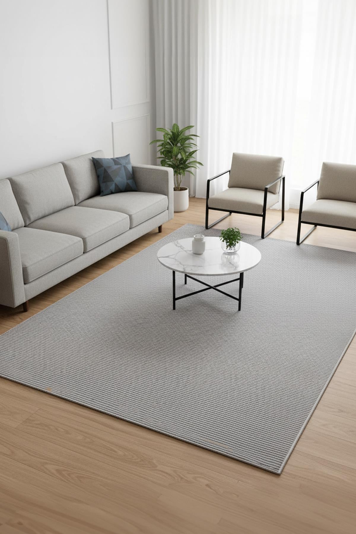 Açık Gri Renk Modern Sisal Halı 3935v Açık GriMarkaev