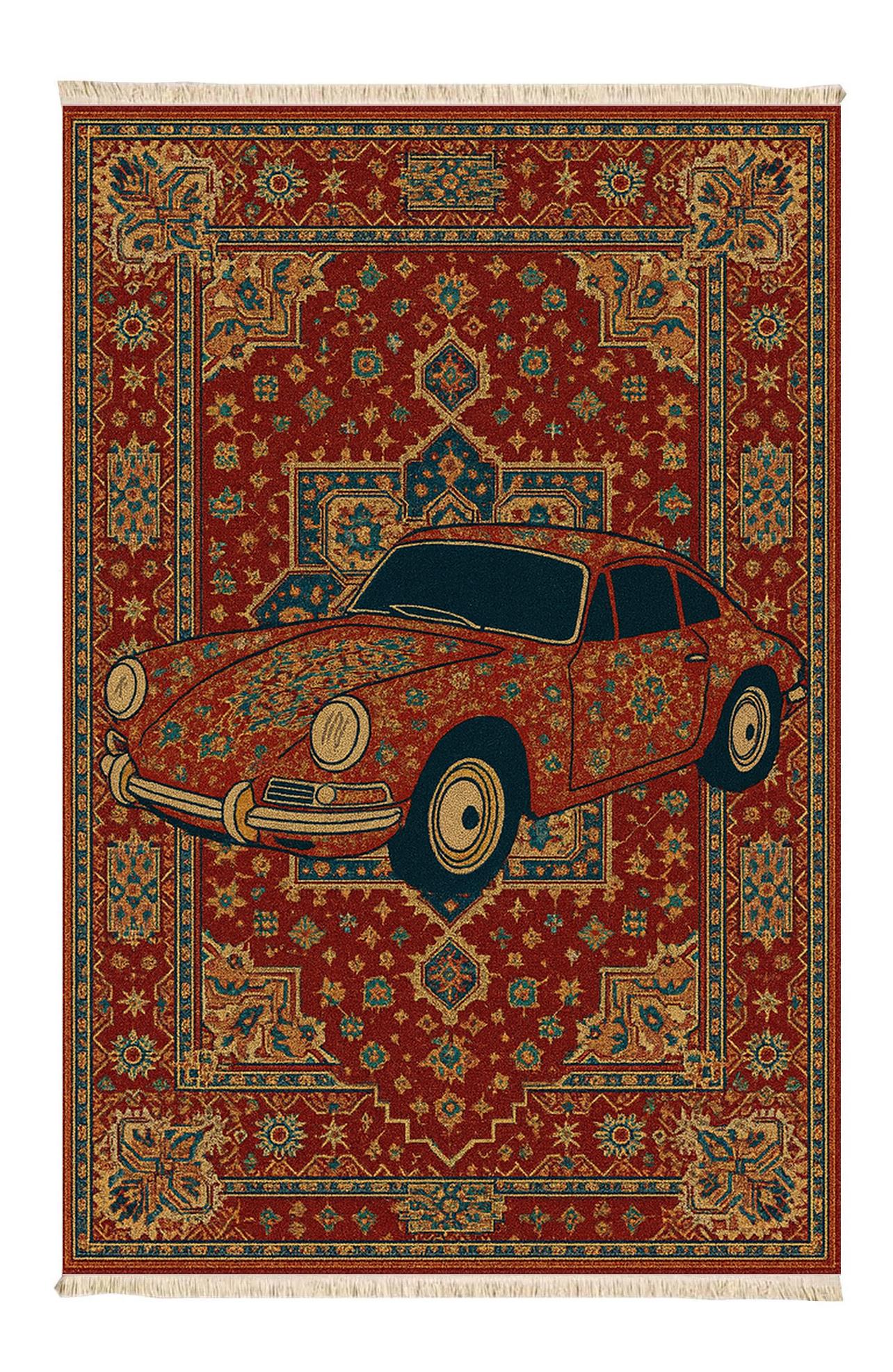 Bordo Car Dokuma Taban Halı 498 YNGMarkaev