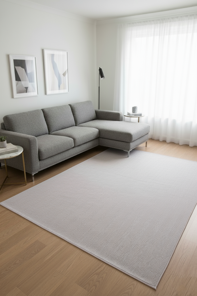 Krem Renk Modern Sisal Halı 3936v KremMarkaev