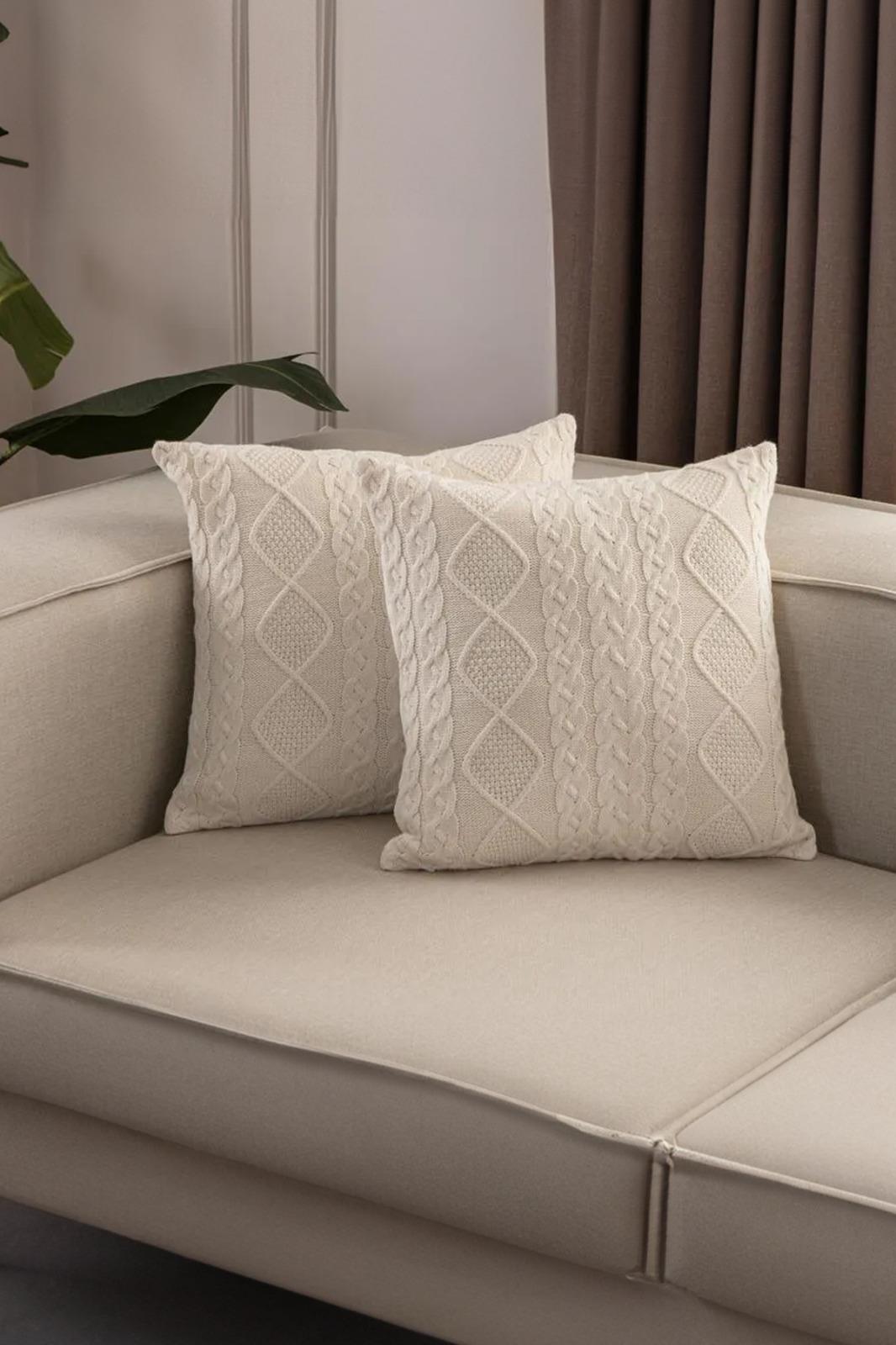 Triko Chain Kırlent Kılıfı 2'liMarkaev