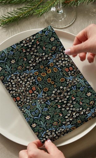 Gece Çiçekleri Pamuklu 6lı Peçete Takımı