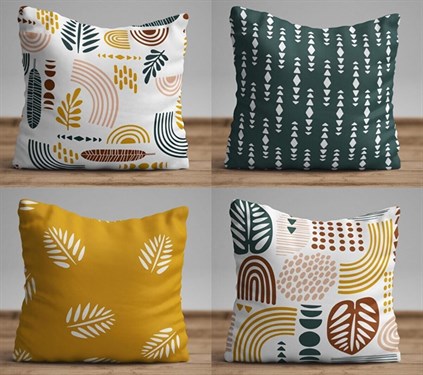 Natural Dörtlü Kırlent Kılıfı 112 {MARKA MODELLERİ} {MARKA EN UCUZ}