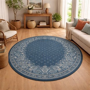 Navy Blue Dokuma Taban Halı 560 YNGMarkaev