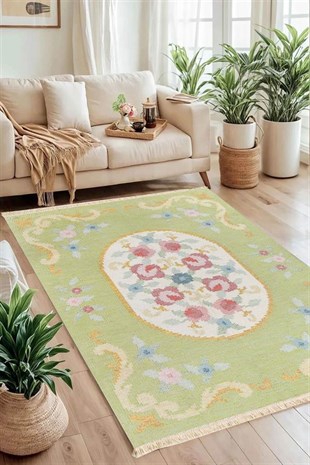 Rose Baskılı Dokuma Taban Halı 137 YNG