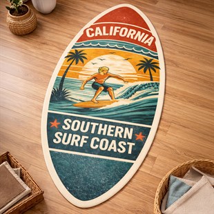 Surf Coast California Dokuma Taban Halı 587 YNGMarkaev