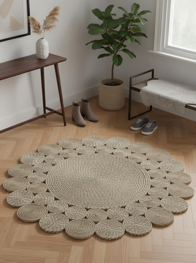 90X90 Nomad Jüt Halı 14 MultiMarkaev