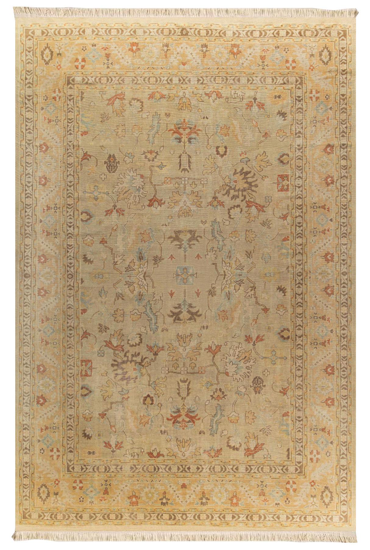 Antik Doku Vintage Kilim Dokuma Taban Halı 313 YNGMarkaev