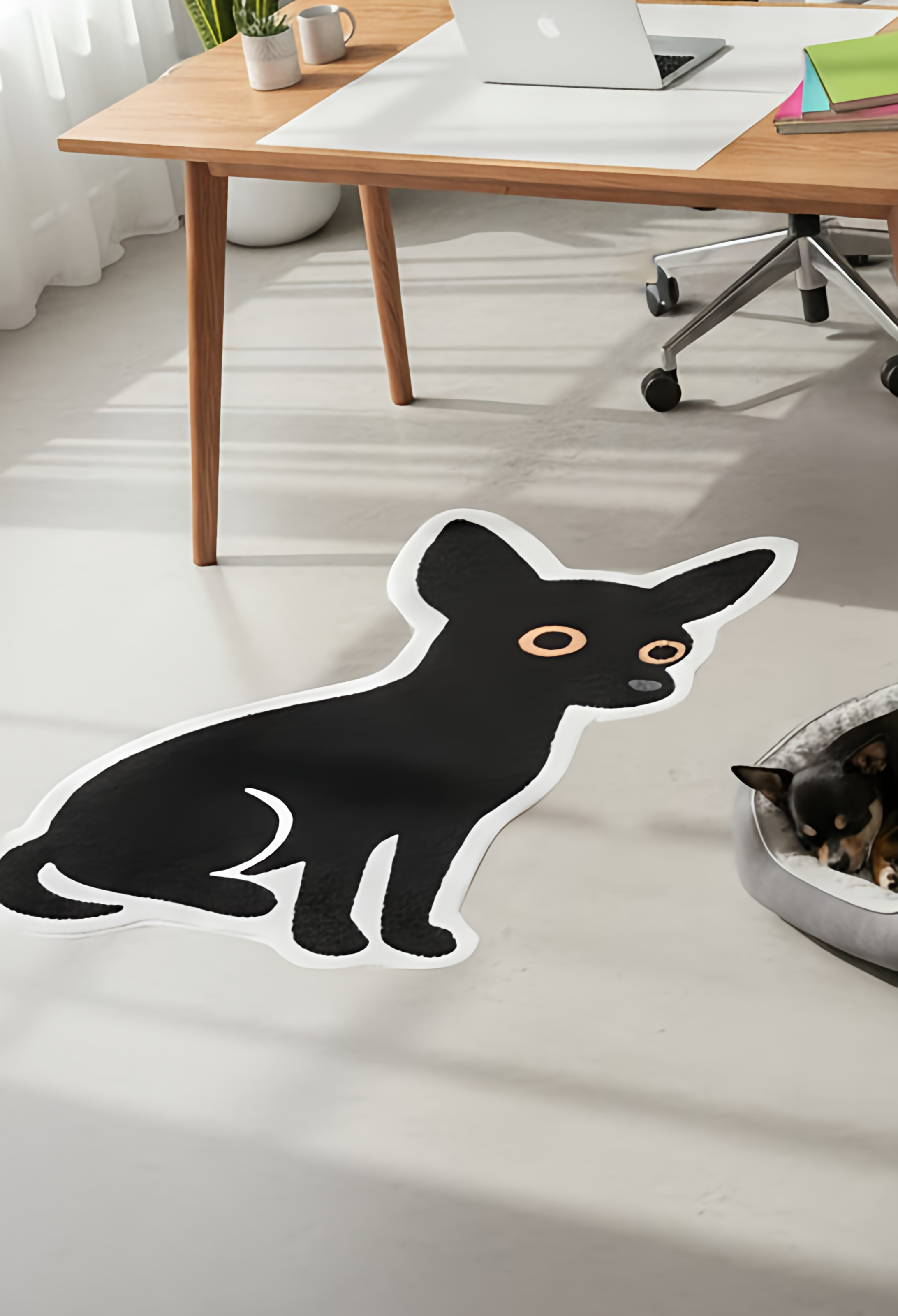 Black Chihuahua Dokuma Taban Halı 432 YNGMarkaev