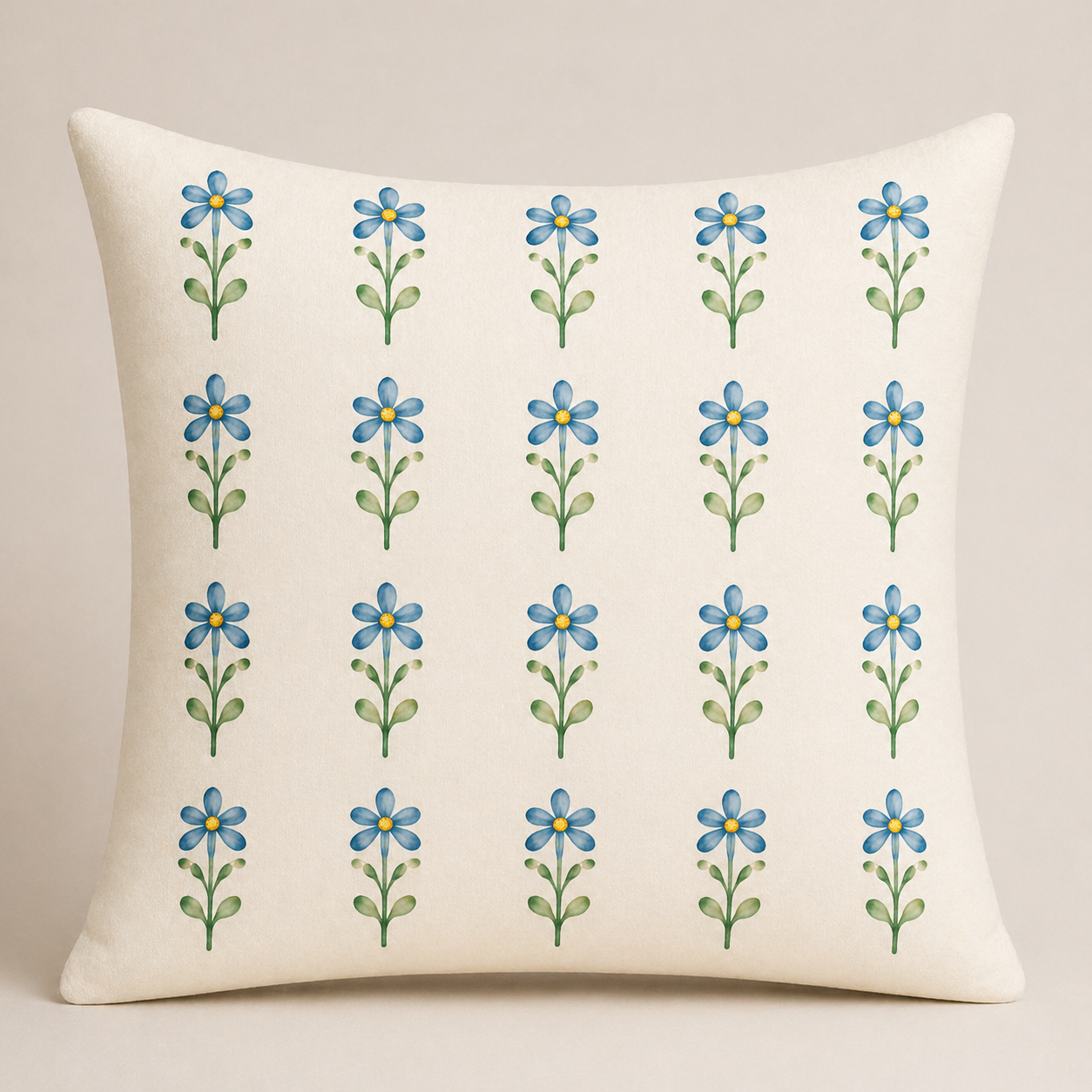Cottage Bloom Blue Kırlent KılıfıMarkaev
