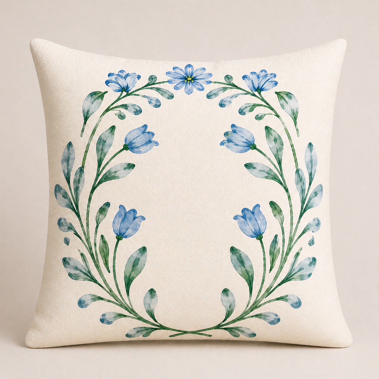 Cottage Bloom Circle Kırlent KılıfıMarkaev