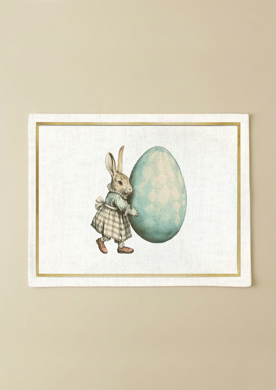 Easter Rabbit Pamuklu 4'lü Amerikan Servis TakımıMarkaev