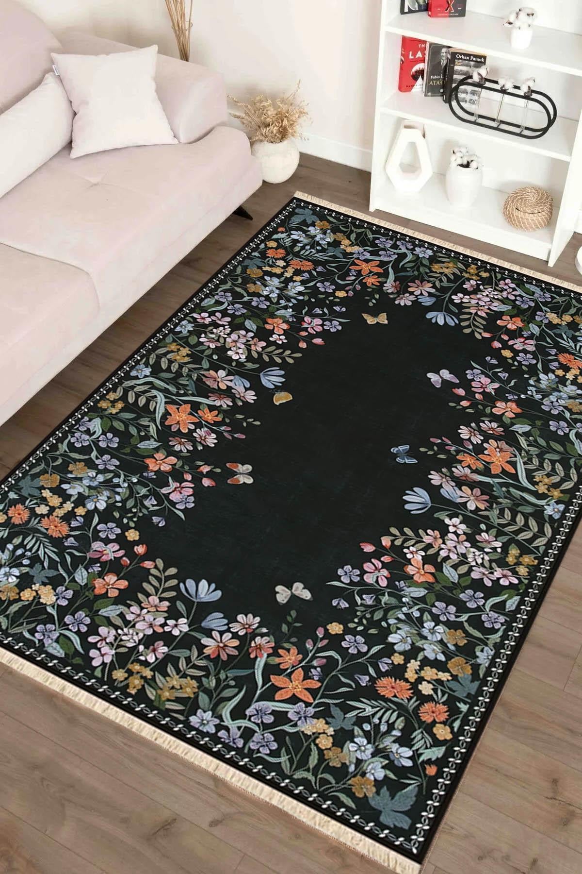 Gizli Bahçe Baskılı Dokuma Taban Halı 279 YNGMarkaev
