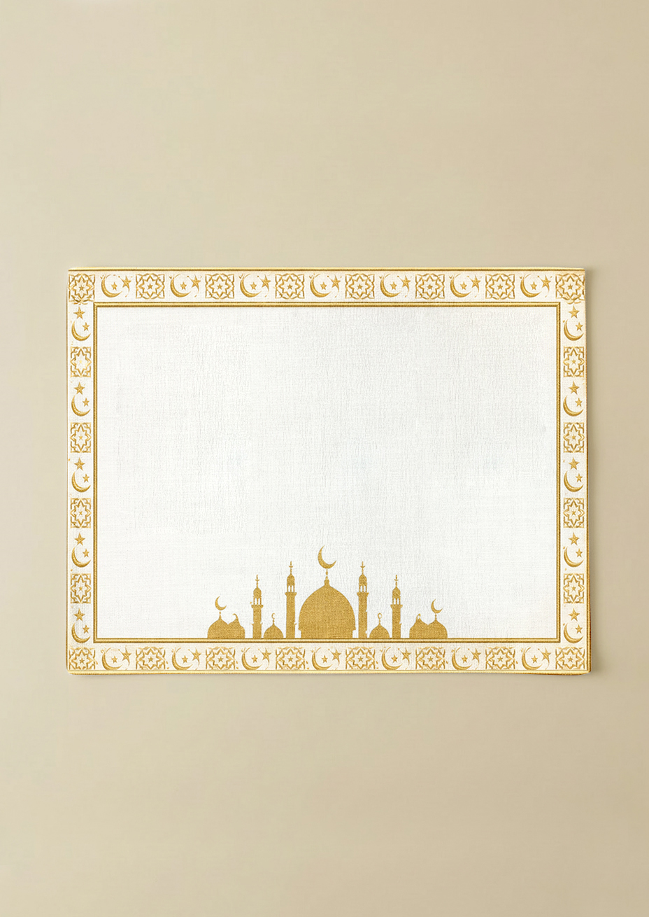 Gold Ramadan Kareem Pamuklu 6'lı Amerikan Servis TakımıMarkaev