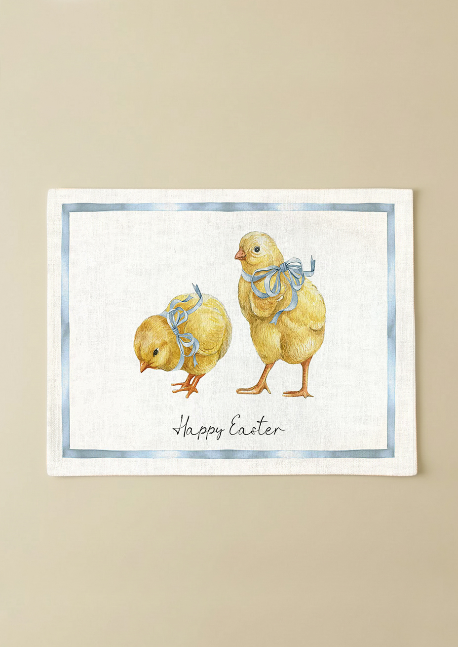 Happy Easter Pamuklu 6'lı Amerikan Servis TakımıMarkaev