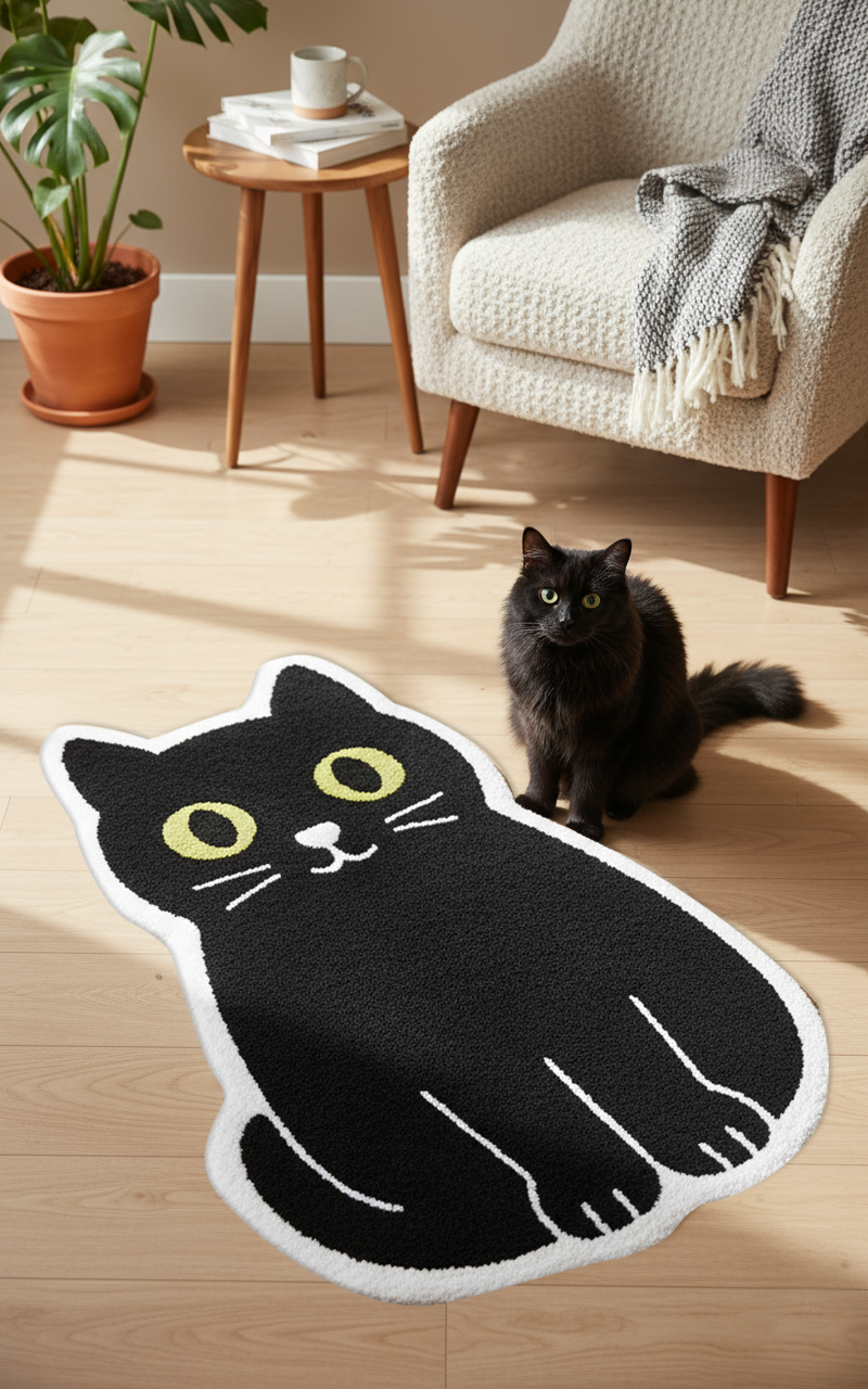 Kara Kedi Dokuma Taban Halı 428 YNGMarkaev