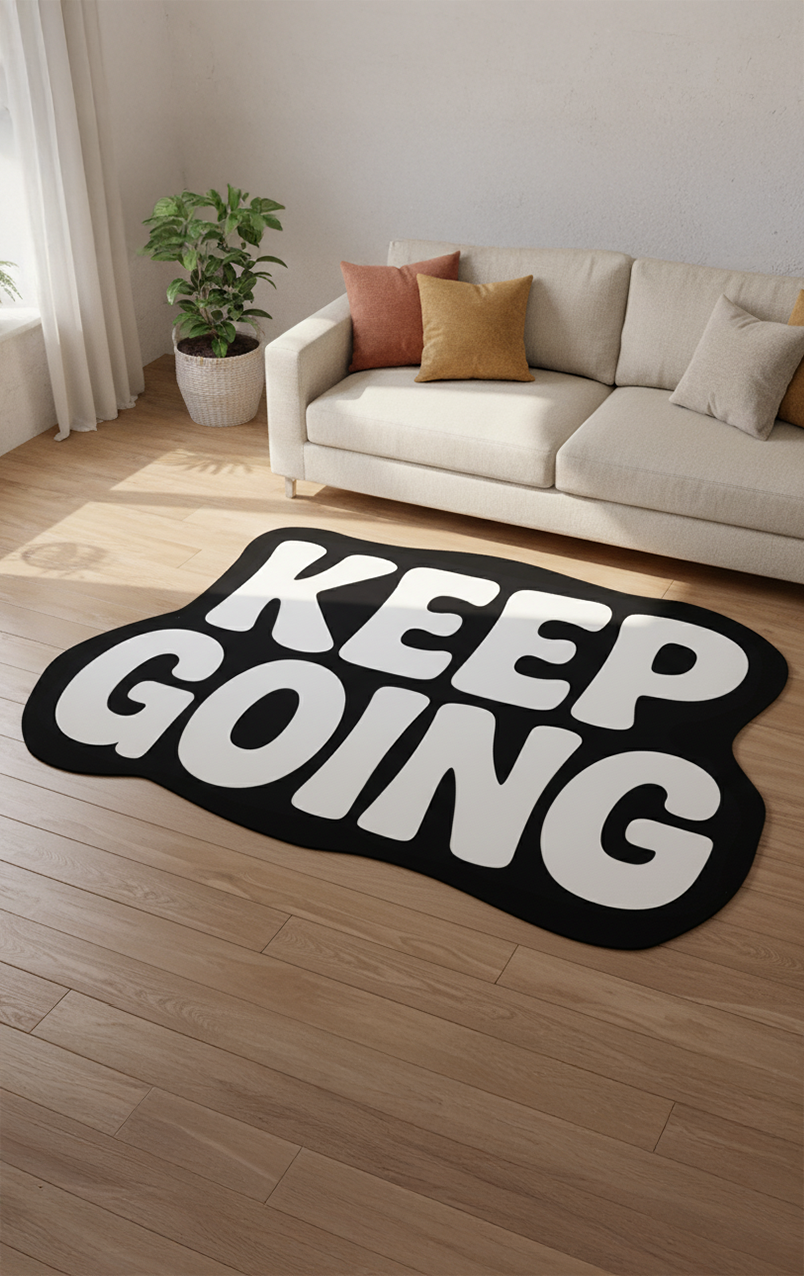 Keep Going Dokuma Taban Halı 425 YNGMarkaev