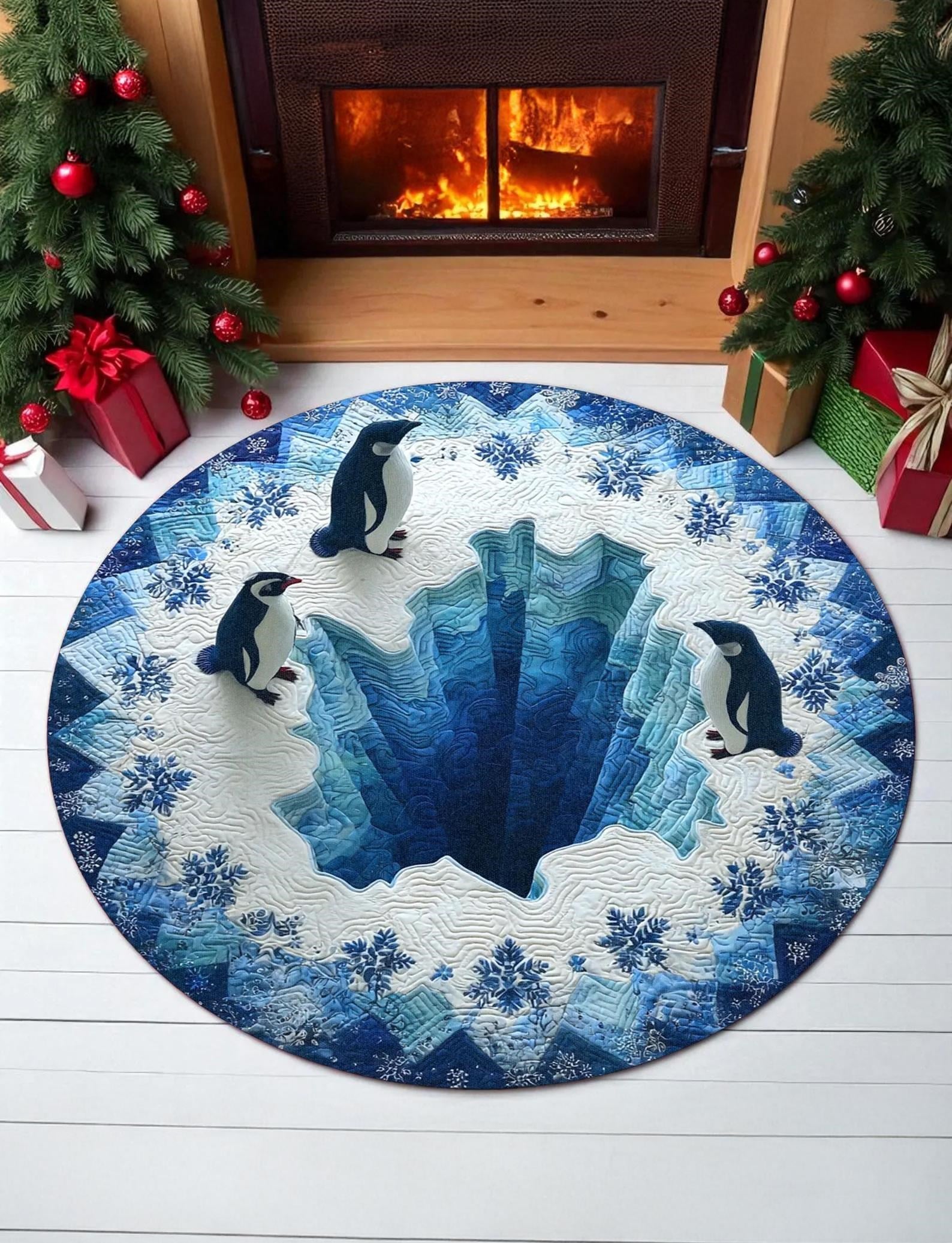 Kutup Penguenleri Dokuma Taban Halı 553 YNGMarkaev