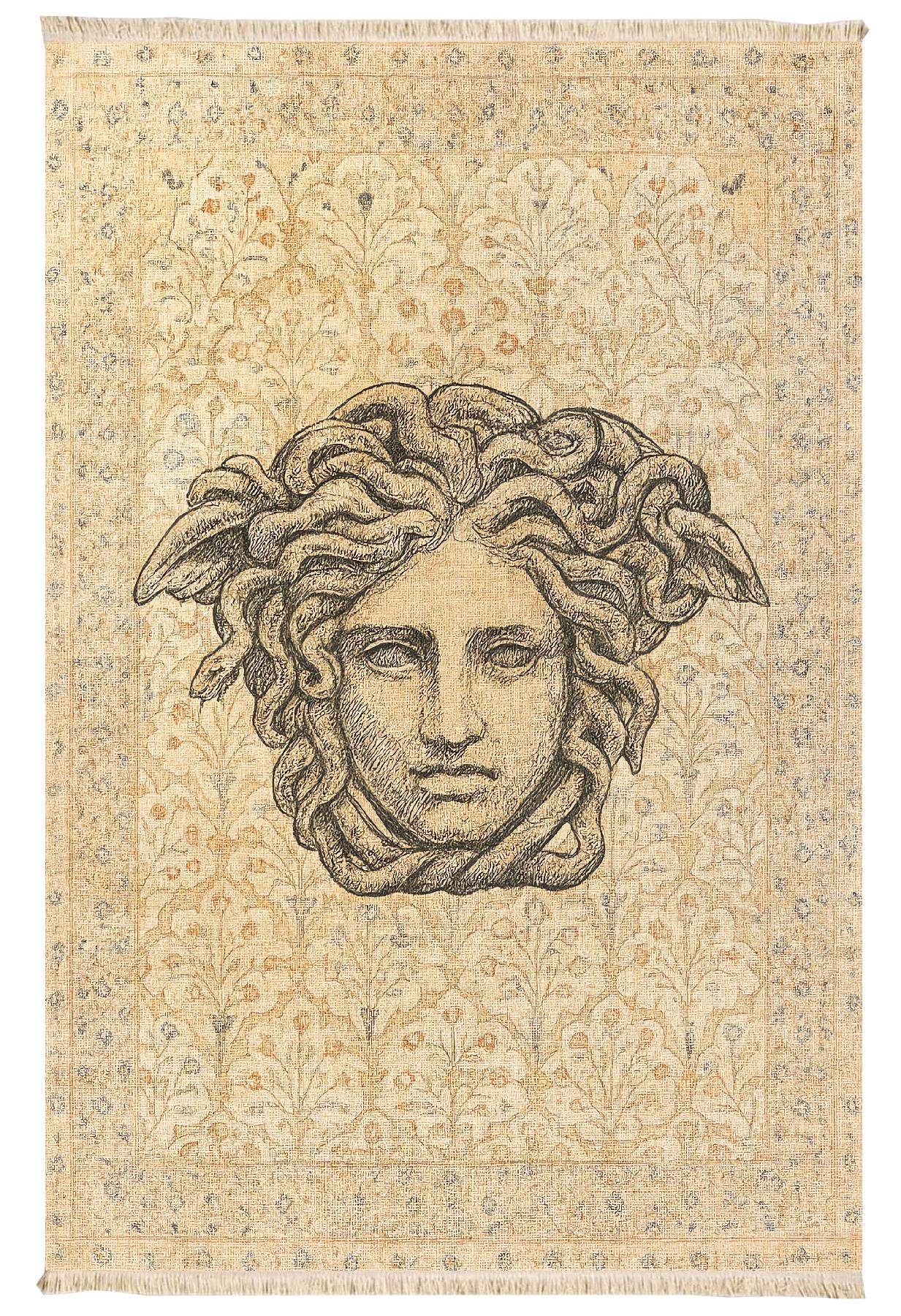 Medusa Mitoloji Halı Dokuma Taban Halı 342 YNGMarkaev
