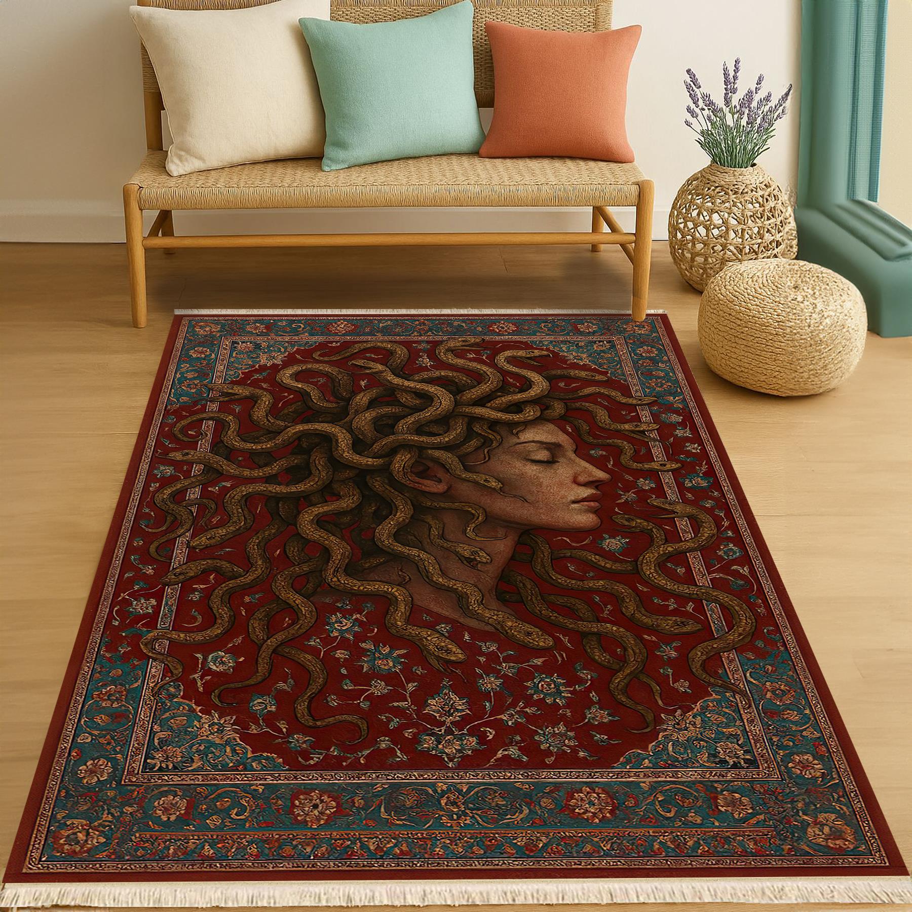 Medusa Vintage Dokuma Taban Halı 359 YNGMarkaev