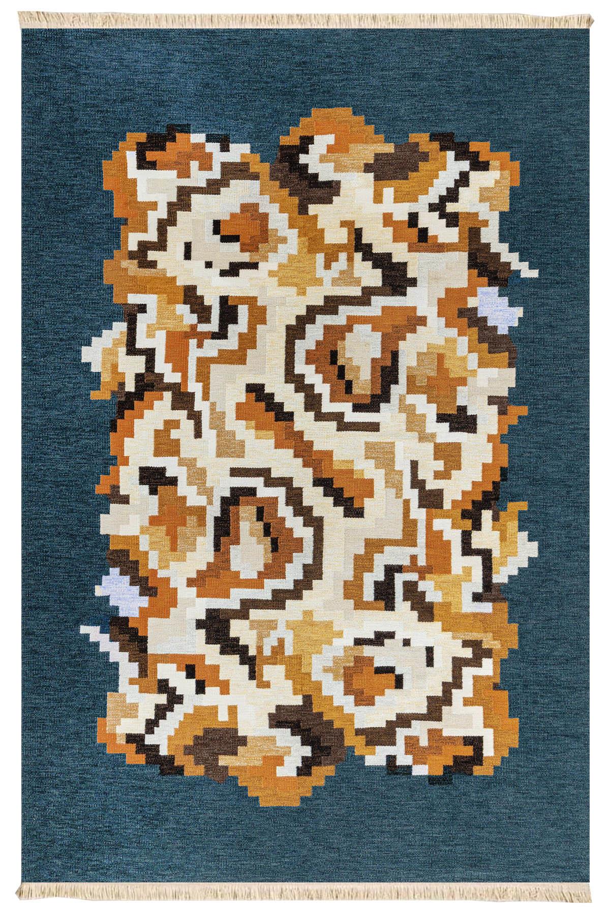 Modern Baskılı Dokuma Taban Halı 125 YNGMarkaev