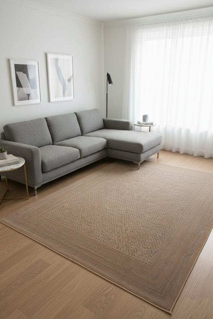 Natural Renk Modern Sisal Halı 3947a NaturalMarkaev