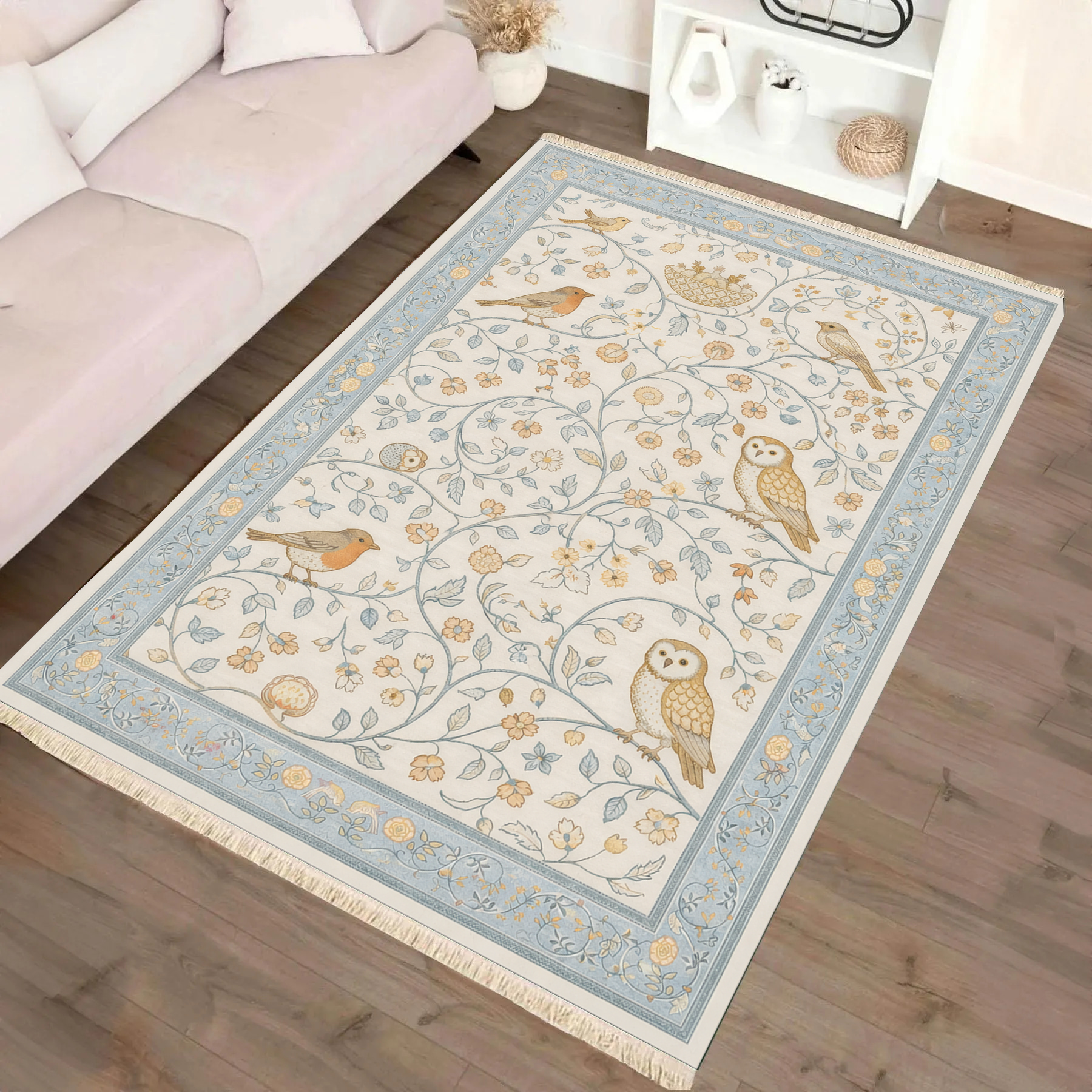 Pastel Baykuş Dokuma Taban Halı 577 YNGMarkaev