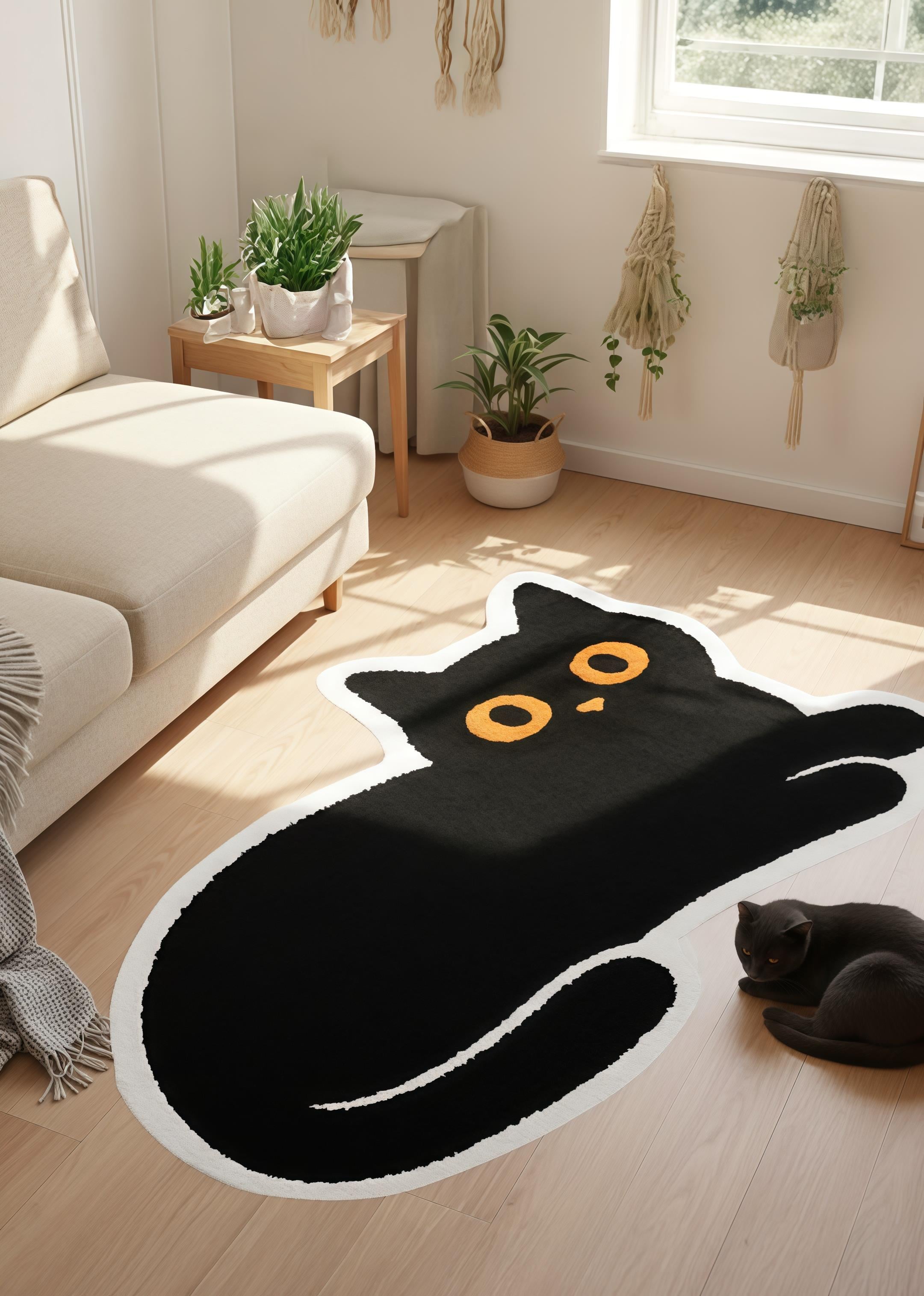 Uykucu Kedi Dokuma Taban Halı 429 YNGMarkaev