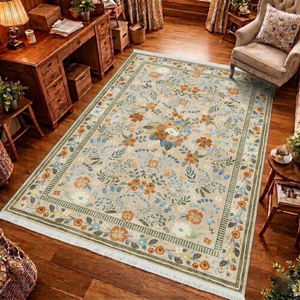 Vintage Garden Dokuma Taban Halı 617 YNGMarkaev