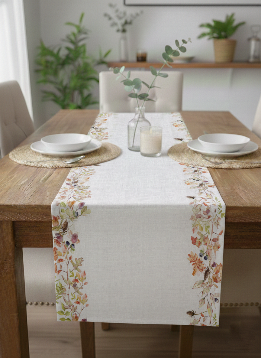 Yabani Tohumlar Pamuklu Masa Runner 0059– 50x150 cmMarkaev