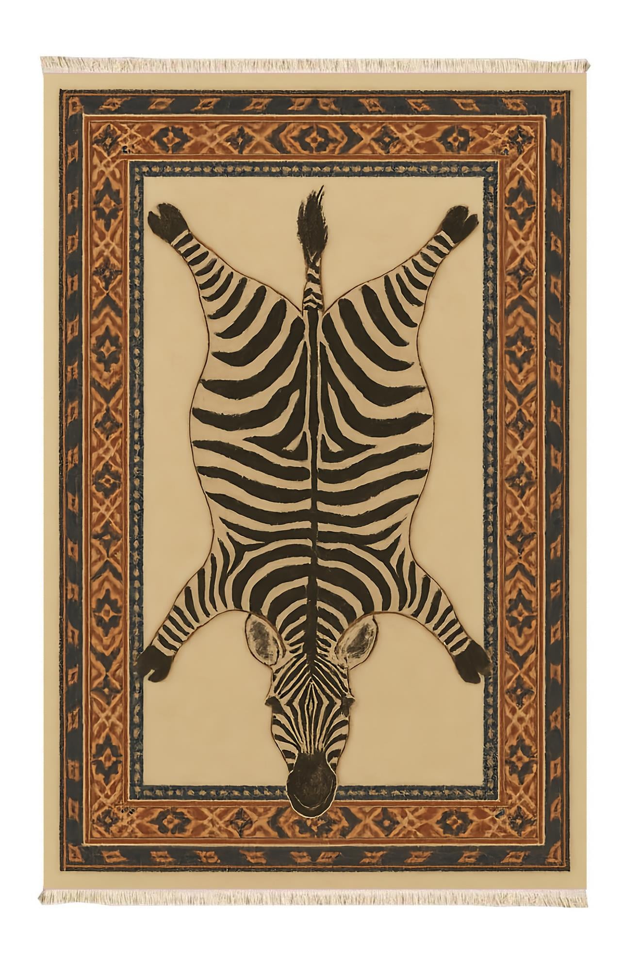 Zebra Dokuma Taban Halı 484 YNGMarkaev