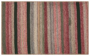 BORDO GRİ RENKLİ ANADOLU EL DOKUMA KİLİM PASPAS