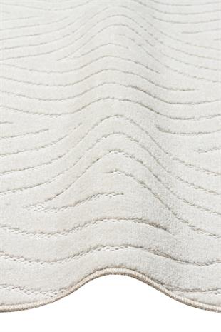 BEİGE  Hav Toz Vermez Yüksek Alçak Dokuya Sahip Modern Dokuma Halı