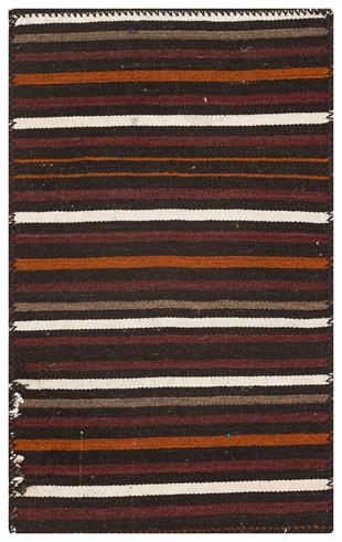 GELENEKSEL EL DOKUMA ÇOK RENGİ ÇİZGİLİ DESEN ÇAPUT PATA KİLİM PASPAS