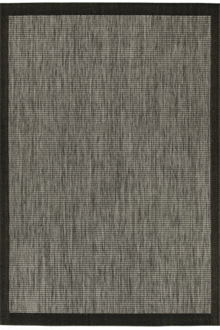  KOLAY TEMİZLENEN SİYAH BORDÜRLÜ GRİ RENGİ HAV TOZ VERMEZ KAYMAZ TABANLI ŞIK JÜT SİSAL KİLİM