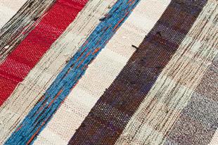 GERÇEK EL DOKUMA ÇOK RENKLİ ANADOLU ETNİK KİLİMİ